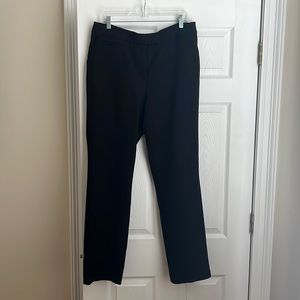 Black straight leg dress pant